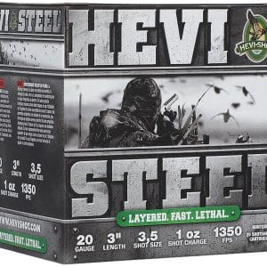 HEVI-Shot HS62035 HEVI-Steel Waterfowl 20Gauge 3" 1oz 3/5Shot 25 Per Box/10 Case