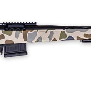 Weatherby 307 HUSH .257 Weatherby Magnum 24-inch bolt-action rifle with Hush camo stock and black Cerakote