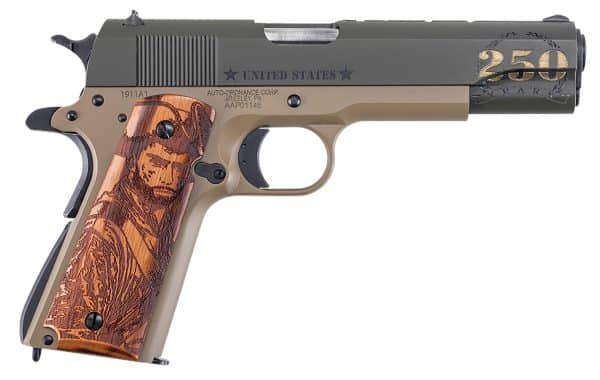 AUTO 1911BKOC15  ARMY 45ACP    5  7R 2TN/WD GRIPS