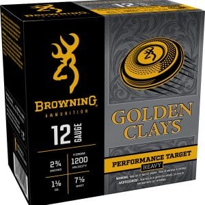 Browning Ammo BGC12M7 Golden Clays  12Gauge 2.75" 1 1/8oz 7.5Shot 25 Per Box/10 Case