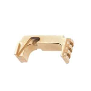 Tyrant CNC TD43X48ESTEELGOLD  Extended Magazine Release Glock 43x/48 Gold Aluminum/Steel