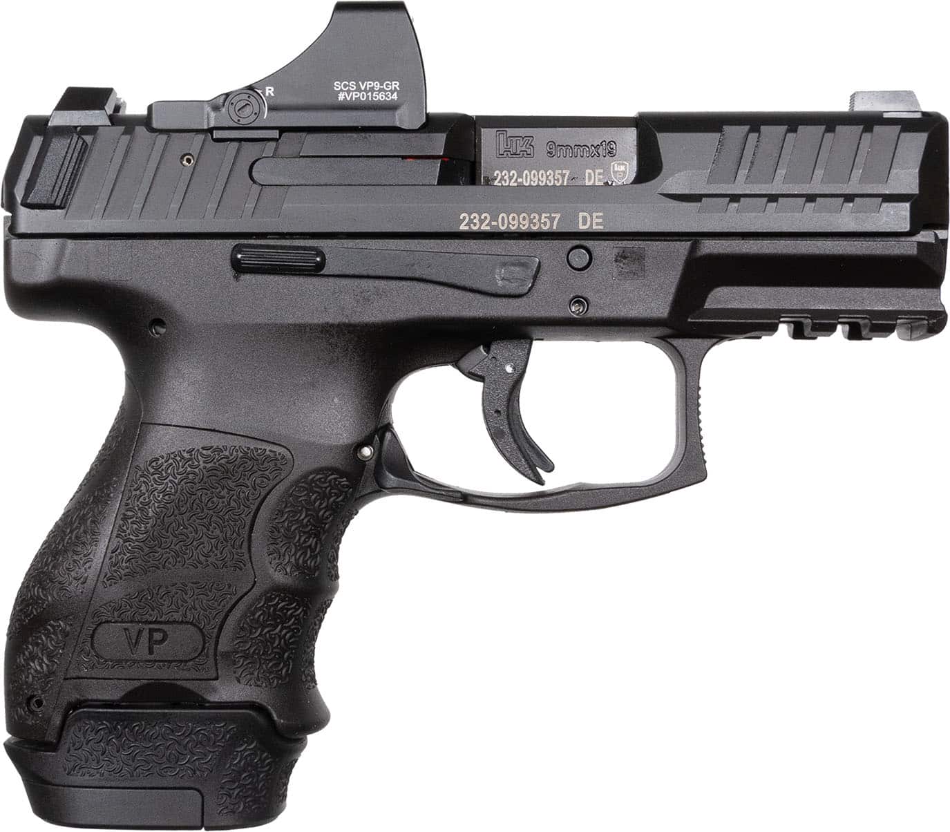 Heckler & Koch VP9SK OR HLS 9MM semi-auto handgun in black finish