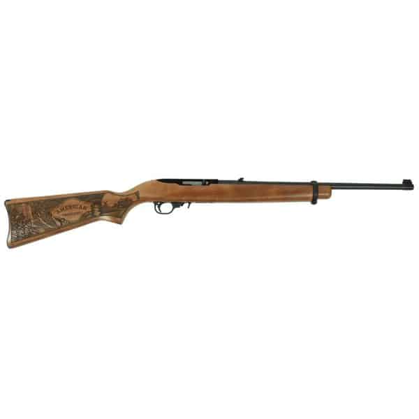 Ruger 10/22 Custom Engraved American Made- Farm Carbine Rifle .22 LR 10rd Magazine 18.5" Barrel Wood