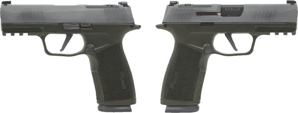 Sig Sauer P365 X-MACRO 9mm pistol Crushed Silver Battleworn 3.7-inch