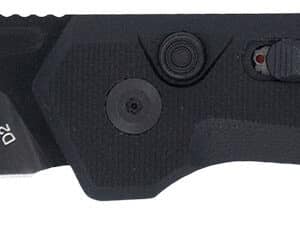 CobraTec Knives CTNAJBLK Naja  3.50" Folding Plain Black Powder Coated D2 Steel Blade, 4.75" Black G10 Scales Handle