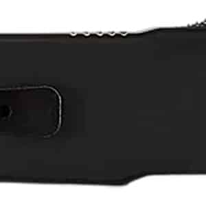 Templar Knife XMCABK121 Excalibur Money Clip 1.90" OTF Dagger Plain Black Oxide Stonewashed Powder Coated D2 Steel Blade, 3.38" Black Anodized Aluminum Handle