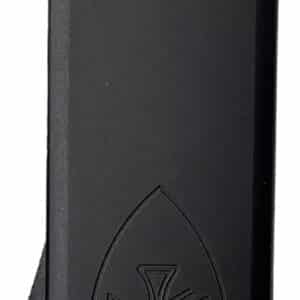 Templar Knife  Excalibur Money Clip 1.90" OTF Plain Black Oxide Stonewashed Powder Coated D2 Steel Blade, 3.37" Black Aluminum Handle