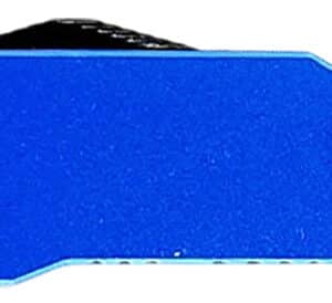 Templar Knife  Premium LW  Micro 1.85" OTF Tanto Plain Black Oxide Stonewashed Powder Coated D2 Steel Blade, 3.50" Blue Anodized Aluminum Handle, California Legal