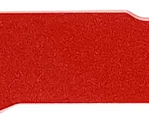 Templar Knife  Premium LW  Micro 1.85" OTF Tanto Plain Black Oxide Stonewashed Powder Coated D2 Steel Blade, 3.50" Red Anodized Aluminum Handle, California Legal