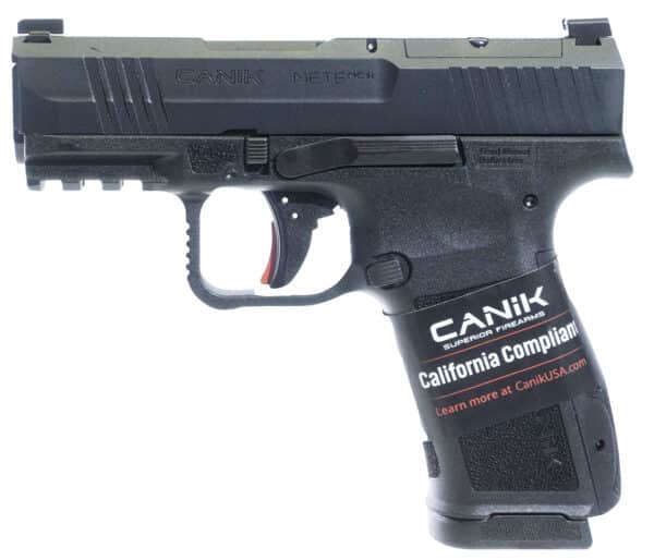 Canik METE MC9L 9mm pistol, 3.18 inch barrel, black polymer frame, optics-ready slide