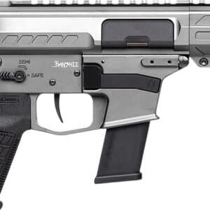 CMMG 45A890FTNG Banshee FE MkG 45 ACP 13+1 8" Black Nitride Threaded Barrel, M-LOK Handguard, Titanium Cerakote Aluminum Receiver w/Picatinny Rail, Black Polymer CMMG RipBrace, CMMG Zeroed Grip