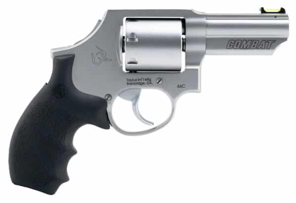 Taurus 66C Combat .357 Magnum 3 inch revolver with Hogue black rubber grip and fiber optic front sight