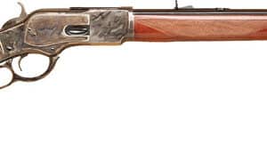 Cimarron 1873 Deluxe .32-20 Winchester lever-action rifle with 20-inch octagonal barrel and walnut pistol-grip