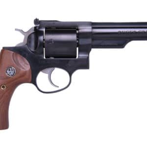 Ruger GP100 .44 S&W Special 5-inch blued revolver with wood-style grips