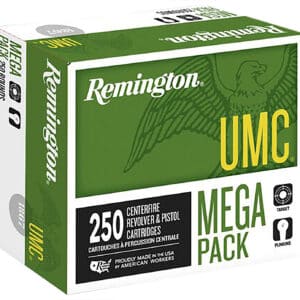 Remington Ammunition 23721 UMC Mega Pack 380ACP 95gr Full Metal Jacket 250 Per Box/4 Case
