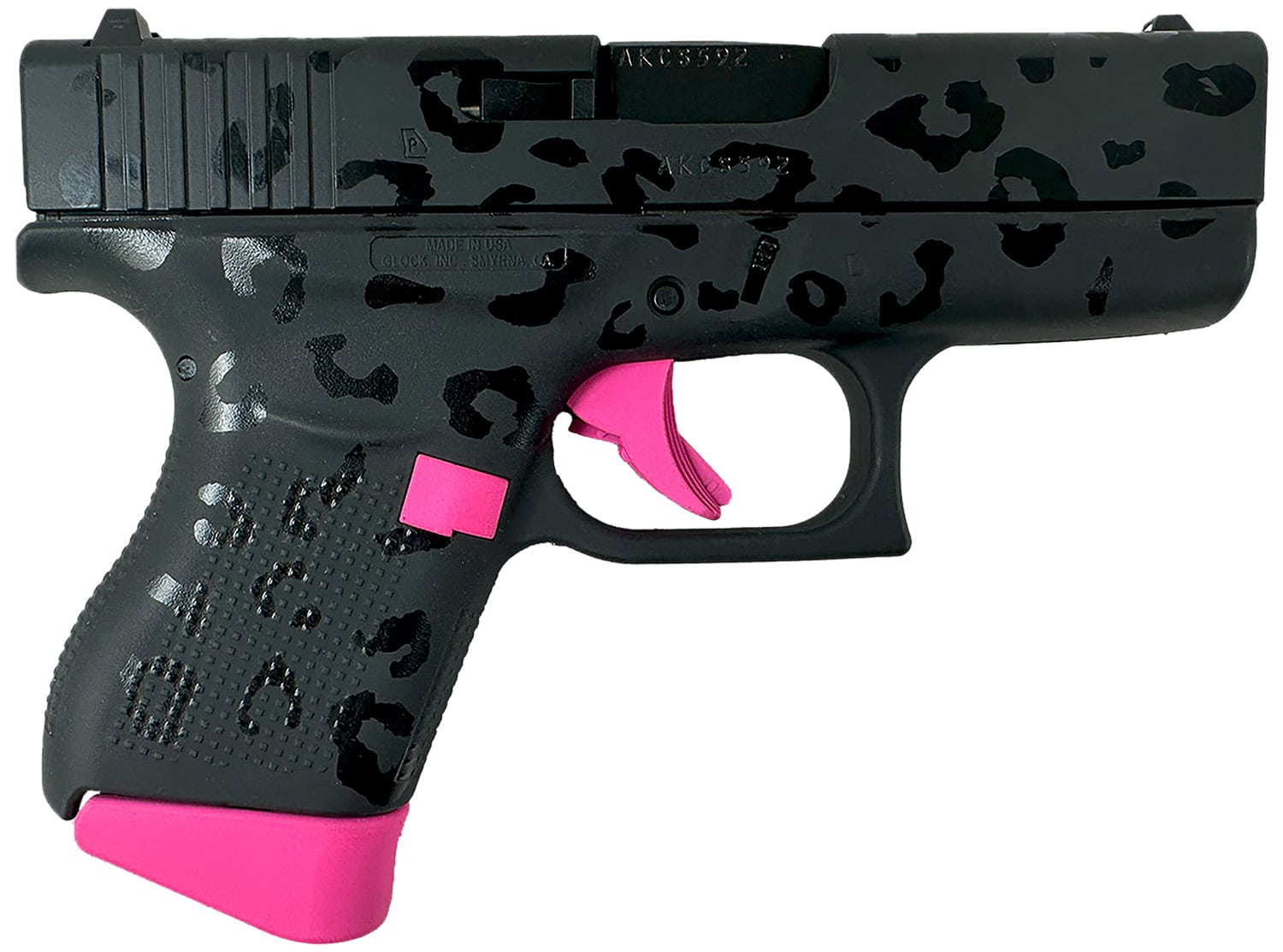 Glock G43 9MM pistol with polymer frame and black corrosion-resistant finish
