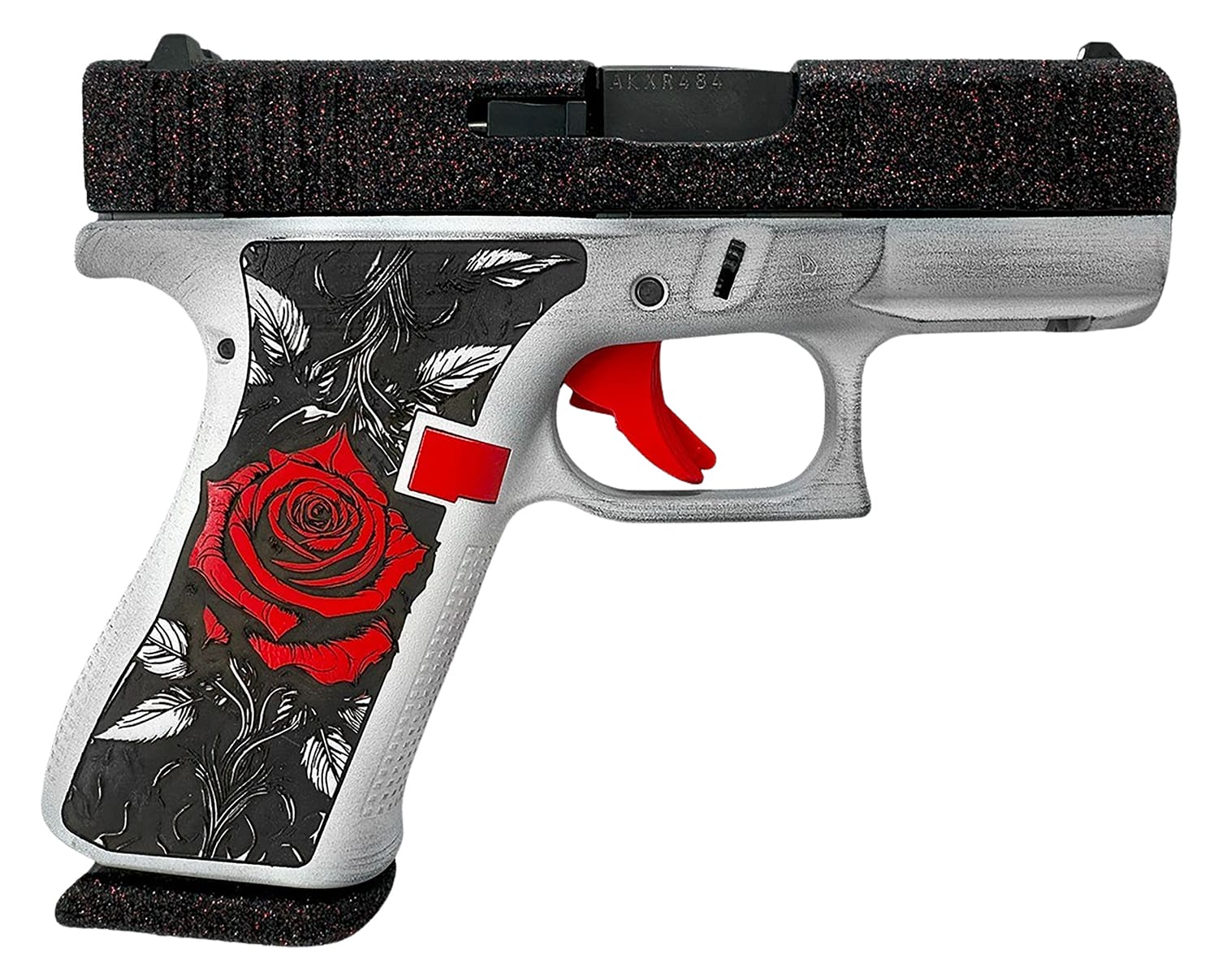 Glock G43X 9mm Luger black serrated steel slide polymer frame