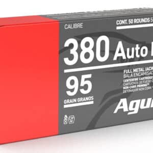 Aguila 1E802380   380ACP 95gr Full Metal Jacket 50 Per Box/10 Case