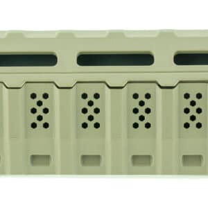 Strike STRIKEHGCFD Viper Carbine Length Handguard AR-Platform Flat Dark Earth, Black Inserts Polymer