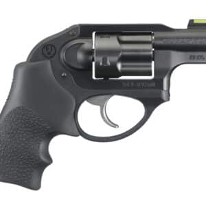 Ruger LCR .38 Special 1.87 in revolver with Hogue Tamer Monogrip and fiber-optic front sight