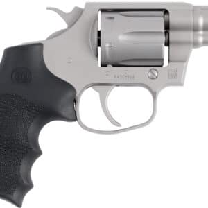 Colt Cobra .38 Special 2-inch stainless revolver with Hogue overmolded grip and red fiber optic front sight