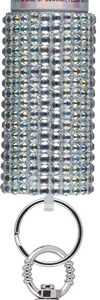 SABRE JEWELED PEPPER SPRAY W/ - SNAP CLIP/TWIST LOCK SILVER