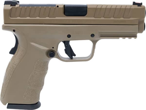 Springfield Armory XD MOD3 OSP 9MM handgun in FDE with 10-round magazine