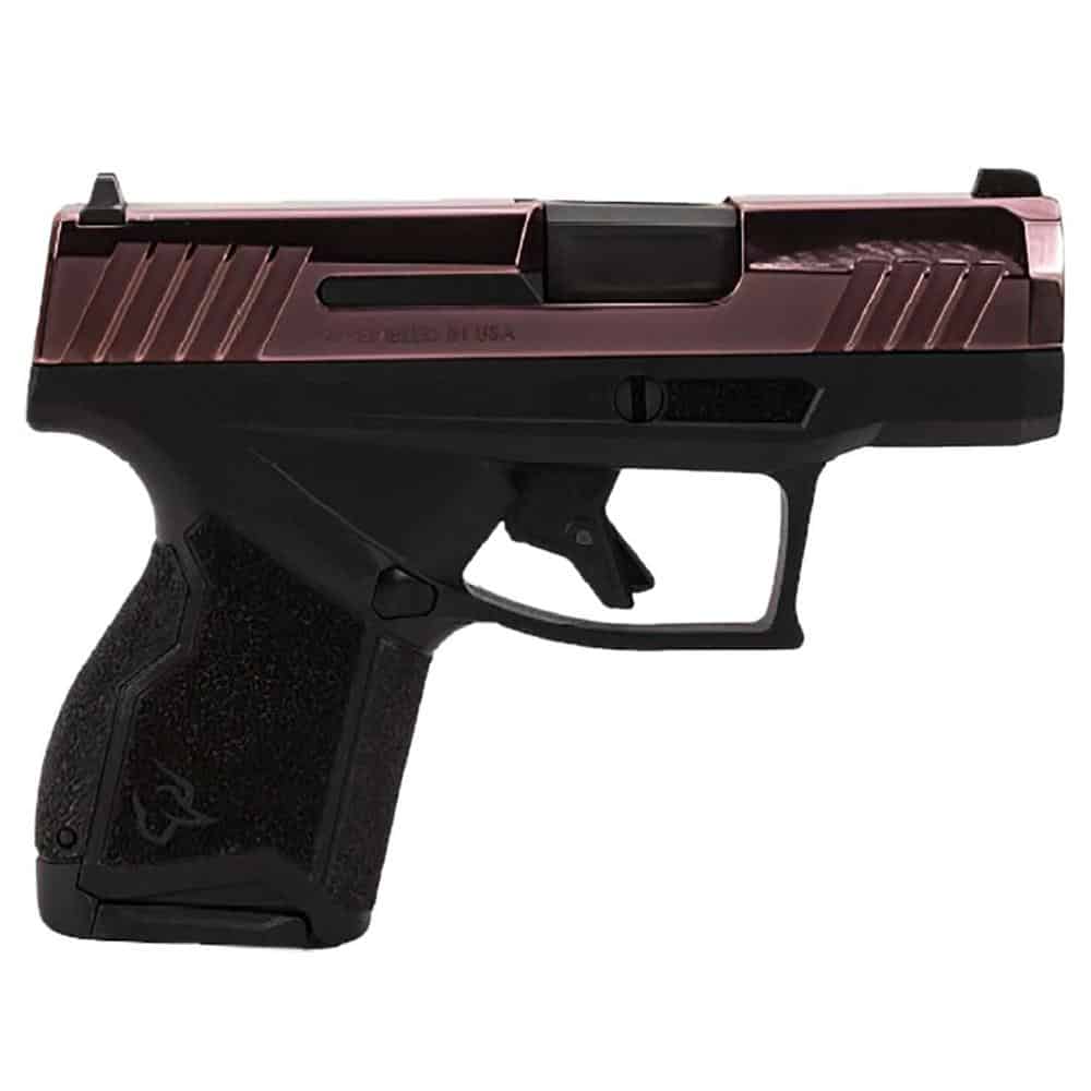 Taurus GX4 9mm pistol Rose Gold PVD slide black grip two magazines