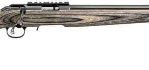 Ruger American Rimfire Target 22 WMR 18 inch threaded bull barrel black laminate stock