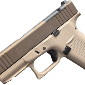 Glock G43X MOS 2-tone tan/bronze threaded 9mm pistol 3.39 inch barrel