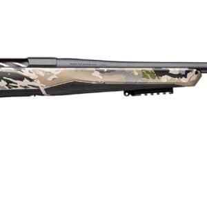 Browning X-Bolt 6.8 Western rifle with 24 inch barrel and OVIX camo stock, left profile