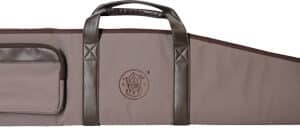 S&W GUN CASE 44" 600D W/ZIPPER - SIDE POUCH BROWN