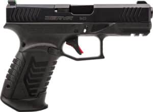 Derya DY9 9mm pistol, black, 3.86" barrel, fiber optic sights