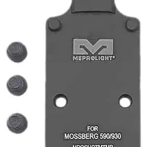 Meprolight matte black aluminum RMR footprint optics plate for Mossberg 930/590 shotgun