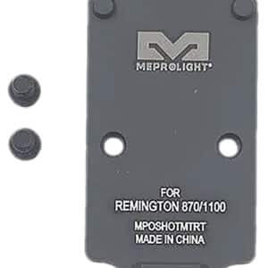 Meprolight matte black aluminum RMR footprint optics plate for Remington 870/1100 shotgun