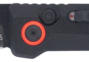 CobraTec Knives CTIFRBLK Inferno  3.50" OTF Tanto Plain Black TiCN D2 Steel Blade, 4.75" Black Textured Handle