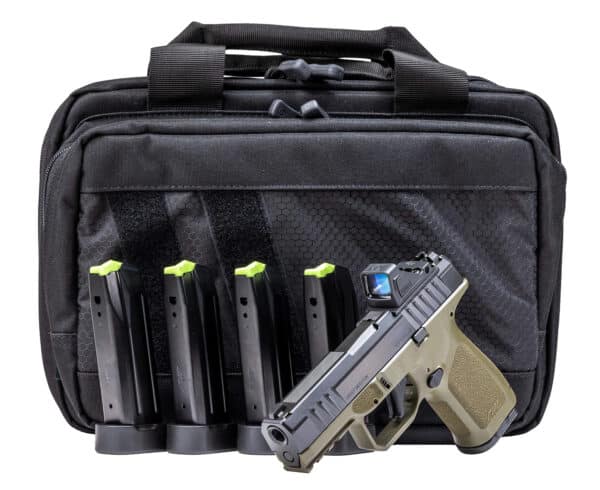 ROST MARTIN RM1C 9MM pistol with Viridian RFX11 green dot sight