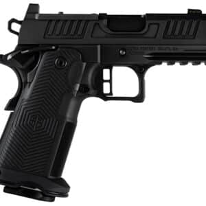 Alpha Foxtrot AF1911 Romulus pistol with black polished DLC finish and optics cut