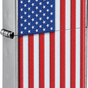 ZIPPO WINDPROOF LIGHTER - PATRIOTIC STREET CHROME