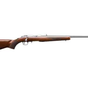 Ruger American Rimfire 22 WMR stainless with walnut stock and 22 inch barrel
