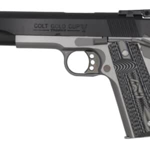 Colt Gold Cup Lite .38 Super Auto two-tone 5-inch barrel G10 grips fiber optic sight