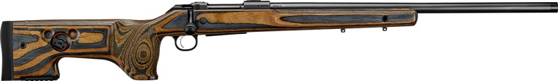 CZ-USA 600 Plus 6mm Creedmoor rifle 24 in threaded barrel grey/brown laminated stock