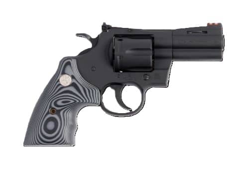 Colt Python .357 Magnum 3 inch revolver matte blued with fiber front and adjustable rear sights