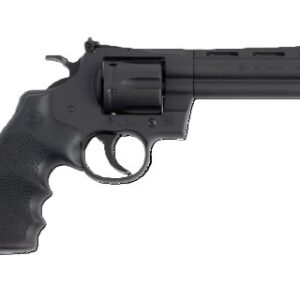 Colt Python .357 Magnum 5-inch revolver matte blued with Hogue OverMolded rubber grips and tritium front sight