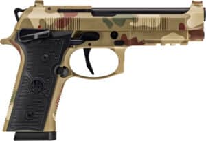 Beretta 92XI 9mm pistol in Frog Skin camouflage with 4.7-inch barrel