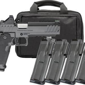 Springfield Armory Prodigy 9mm 5-inch 1911 pistol with Viridian RFX11 optic and four magazines