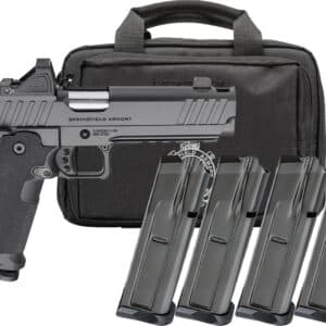 Springfield Armory 1911 DS Prodigy 9mm compensated pistol with Viridian RFX11 and four 10-round magazines
