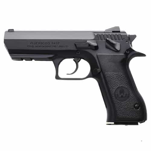 IWI Jericho 941 9mm pistol, black steel frame, optic ready, polymer grip, 16-round magazine