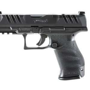 Walther PDP Compact 9mm pistol, 4-inch barrel, black polymer frame, optics-ready slide