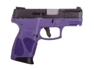 Taurus G2C 9mm semi-automatic pistol with dark purple polymer grip and black slide